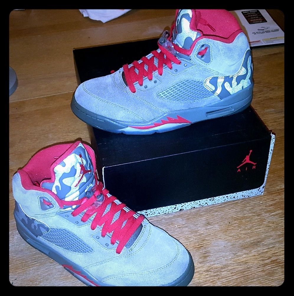 Nike ®Air Jordan Retro 5 "P51 Camo" sz. 10.5